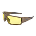 CUMULUS PREMIUM SAFETY EYEWEAR TAN SDE FRAME HD YELLOW LENS