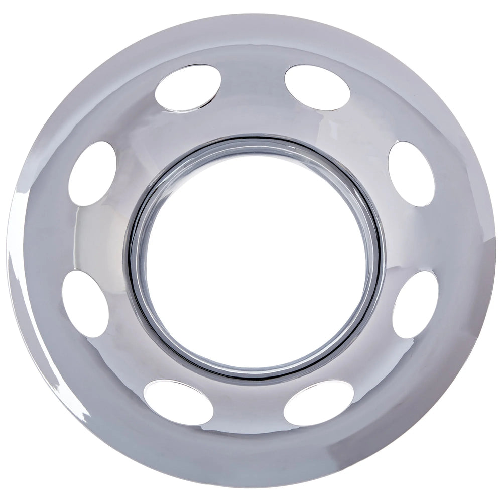 QT WHEEL COVER 14IN 5LUG W/ OPEN MIDDLE CHROME ABS