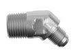 16 45 DEGREE MALE ADAPTER TO 16 (1) NPT MALE CLEAR