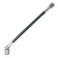 Fragola -3AN Black Covered Assembly Straight x 45 Degree 10in