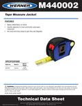 TAPE MEASURE JACKET BLACK BLUE YELLOW