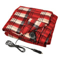 HEATED BLANKET 12VOLT 59IN X 43IN RED/BLACK PLAID