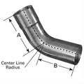 ELBOW 60 DEGREE 4IN DIA. IDOD 8IN 8IN LGTH 5IN CLR ALUMINIZED