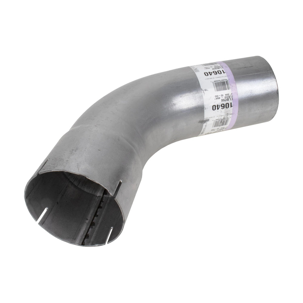 ELBOW 60 DEGREE 4IN DIA. IDOD 8IN 8IN LGTH 5IN CLR ALUMINIZED