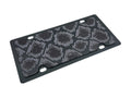 BLACK PYTHON PRINT MATTE BLACK BACKGROUND CARBON STEEL LICENSE PLATE