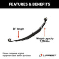 4LEAF DOUBLE EYE SPRING 2200LB 26IN 25.25IN 2IN 7278