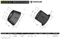 Whiteline W22259 Sway Bar Link Bushing Kit - Front; Fits Subaru Impreza 03-07