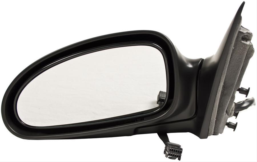 LH DOOR MIRROR PWR HTD SMOOTH BLK (P) FLDG W/O SIGNAL W/O MEM LESABRE 0205