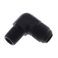 Fragola -12AN x 1/2 NPT 90 Degree Adapter - Black