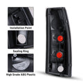 Winjet black tail light