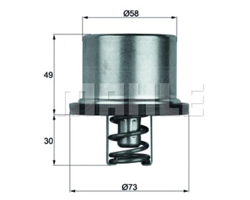 ~(2 lbs. 4X4X1)~ ThermostatHeavy Duty Volvo Trucks with D12A C D Detroit Diesel Series 60 160F 71C