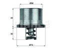 ~(2 lbs. 4X4X1)~ ThermostatHeavy Duty Volvo Trucks with D12A C D Detroit Diesel Series 60 160F 71C