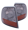 ANZO Corner Lights 1988-1993 Chevrolet C1500 Euro Corner Lights 4 Crystal Chrome / 2 Crystal Amber