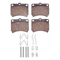 DFC 88-93 Ford Festiva Front 5000 Advanced Semi Metallic Brake Pads and Hardware Kit
