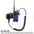 Rugged Radios Jeep JK/JKU/JL Handheld Radio Grab Bar Mount- Radio-Only Mount