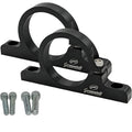 Granatelli 1.75in (44mm) 6061-T6 Fuel Filter Mounting Brackets - Black Anodized (Pair)