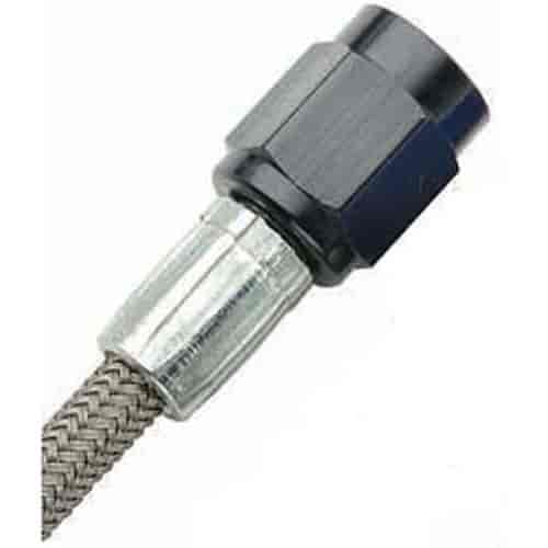 Fragola -2AN Brake Line w/ -3AN Black Alum. Nuts 26in