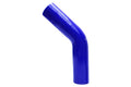 HPS Performance 2 ID High Temp 4-ply Reinforced Silicone 45 Degree Elbow Coupler Hose Black (51mm ID)