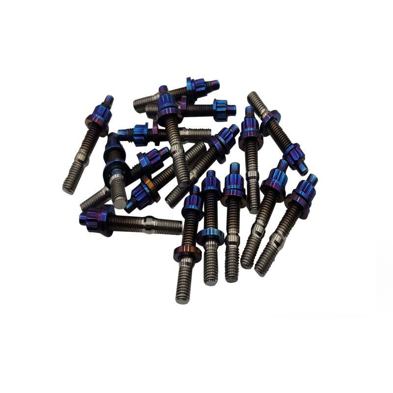BLOX Racing SUS303 Stainless Steel Manifold Stud Kit M8 x 1.25mm 65mm in Length - 9-piece