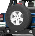 Universal X-Large Window Pane Tire Cover with 17 Inch Diameter Window, Black Diamond Rampage