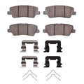 R1 13-19 Cadillac Ats Rear Semi Met Brake Pads and Hardware Kit