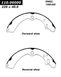 CENTRIC BRAKE SHOES