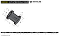 CONTROL ARM UPPER OUTER BUSHING IN HUB STANDARD REPLACEMENT
