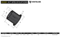 CONTROL ARM UPPER REAR INNER BUSHING FITTER FRIENDLY DESIGN