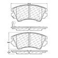 Centric C-TEK 2011 Saab 9-5 Ceramic Brake Pads w/Shims - Front
