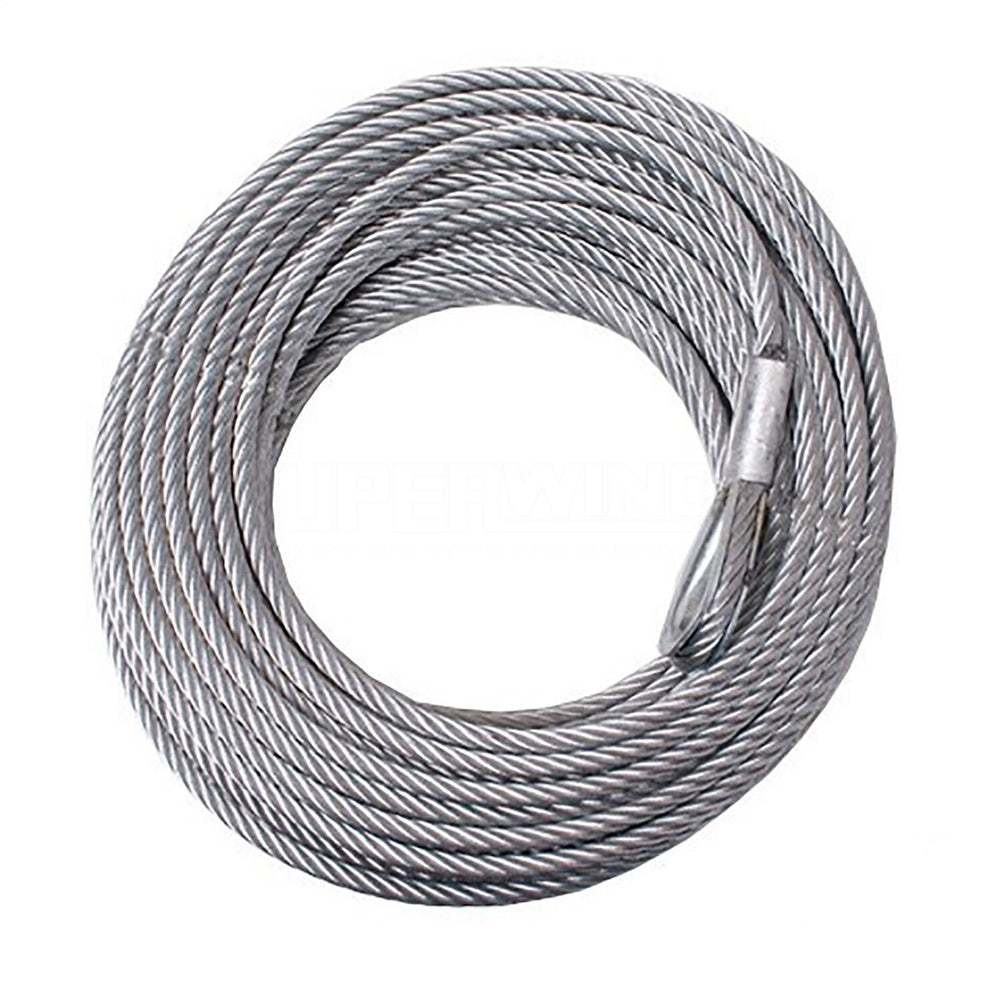 ~(6 lbs. 8X8X5)~ Replacement Wire Rope 1/4IN diameter x 55 length for Terra 45 Winch