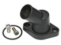 6675 CHEVY V8 SB & BB ALUMINUM WATER NECK 45DEG SWIVELSTYLE W/ ORING SEAL BLACK