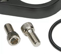 6675 CHEVY V8 SB & BB ALUMINUM WATER NECK 45DEG SWIVELSTYLE W/ ORING SEAL BLACK