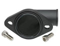 6675 CHEVY V8 SB & BB ALUMINUM WATER NECK 45DEG SWIVELSTYLE W/ ORING SEAL BLACK
