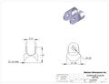 Contour Tube Clevis - 1-1/4 Inline
