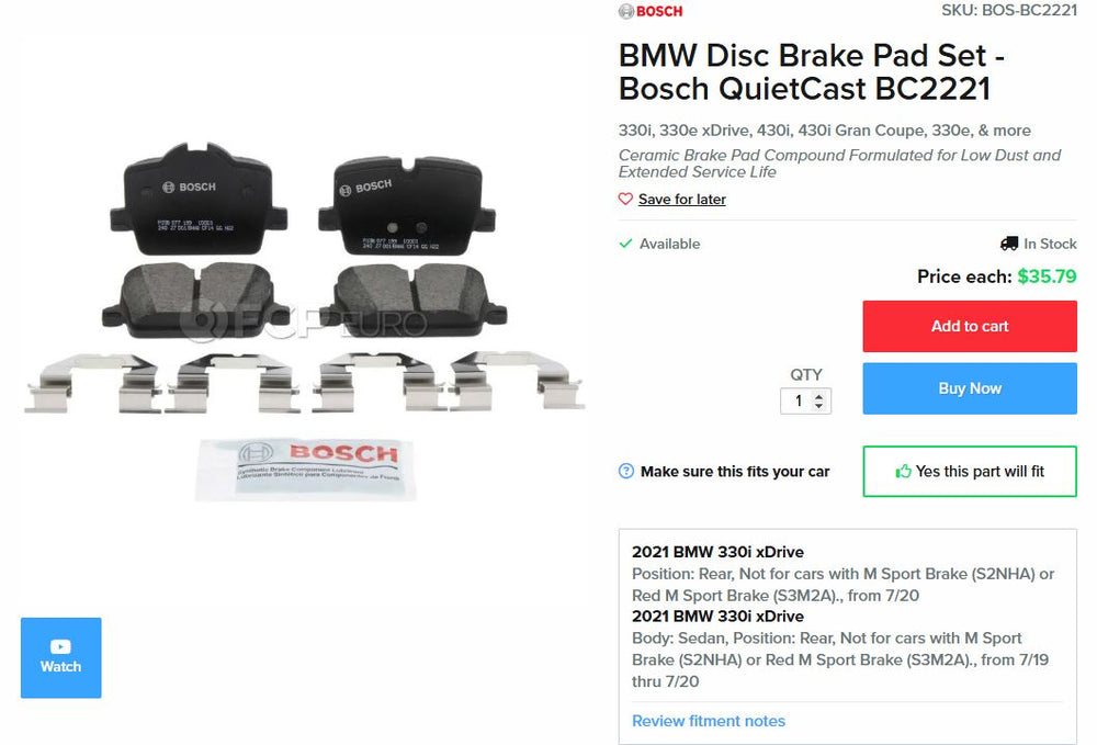 BRAKE PADS