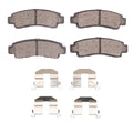 R1 91-06 Nissan Tsuru (Mexico) Rear Semi Met Brake Pads and Hardware Kit