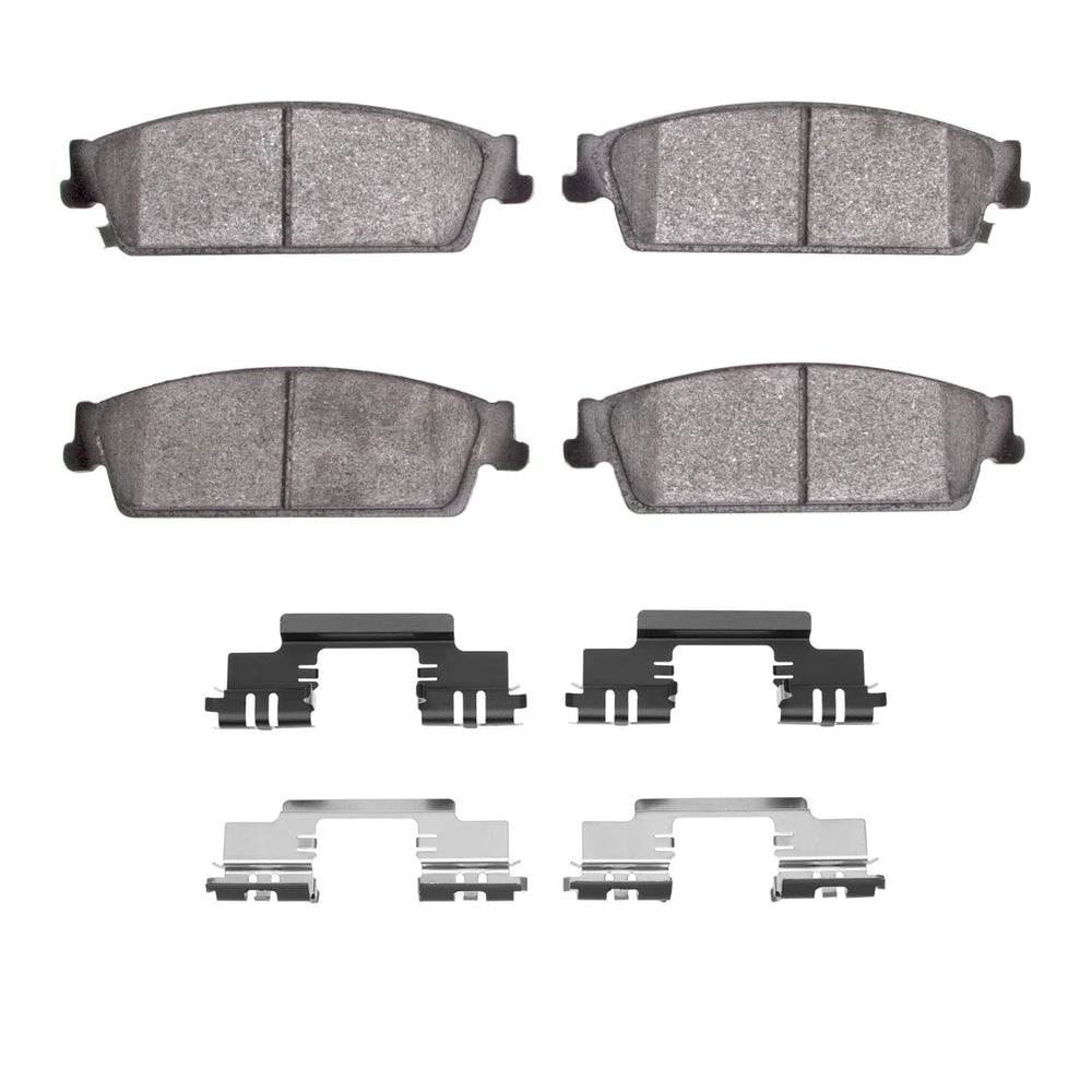 R1 07-14 GMC Yukon Rear Semi Met Brake Pads and Hardware Kit