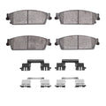 R1 07-14 GMC Yukon Rear Semi Met Brake Pads and Hardware Kit