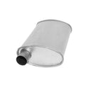 MUFFLER XLERATOR BIG MAX TURBO OVAL 2IN ID/OD C/C 18IN OAL AS