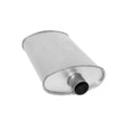 MUFFLER XLERATOR BIG MAX TURBO OVAL 2IN ID/OD C/C 18IN OAL AS
