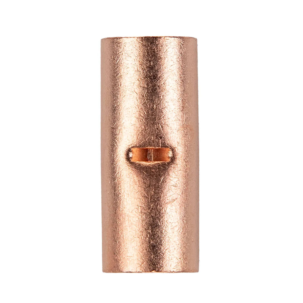 COPPER UNINSULATED BUTT CONNECTOR 1/0 GAUGE PACKAGE OF 10