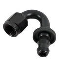 Fragola -6AN Push-Lite End 150 Degree - Black