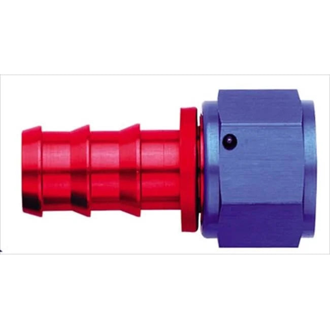 10 AN 120 DEGREE CRIMP STYLE HOSE END RED