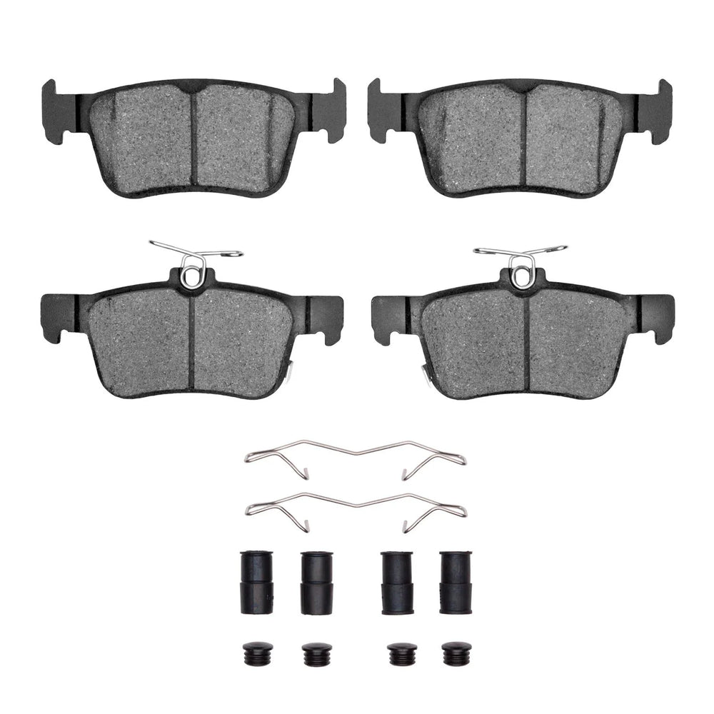 R1 16-26 Honda Prelude Rear Semi Met Brake Pads and Hardware Kit
