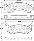 StopTech Street Select Brake Pads - Front