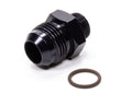 Fragola -12AN x 3/4 - 16 (8) Radius Fitting in Oin Ring - Black