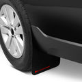 Rally Armor Universal Fit (No Hardware) Basic Plus Black Mud Flap w/ Red Logo