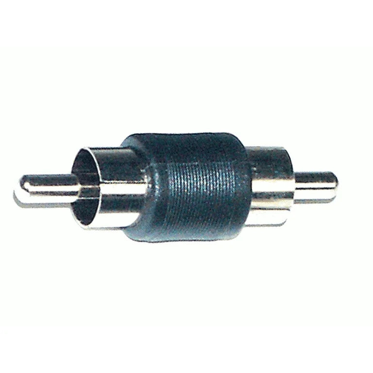 RCA BARREL CONNECTOR MALE NICKEL - PACKAGE OF 50 PIECES