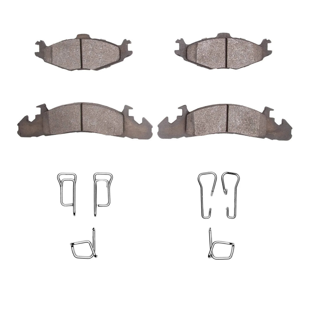 R1 84-90 Plymouth Grand Voyager Front Ceramic Brake Pads and Hardware Kit