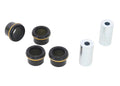 Control arm - lower inner rear bushing 4 Bushings 2 Tubes Install Guide Grease